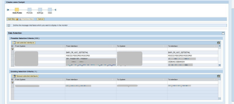 New Cockpit Wizard — Interface Selection